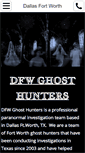 Mobile Screenshot of dfwghosthunters.com